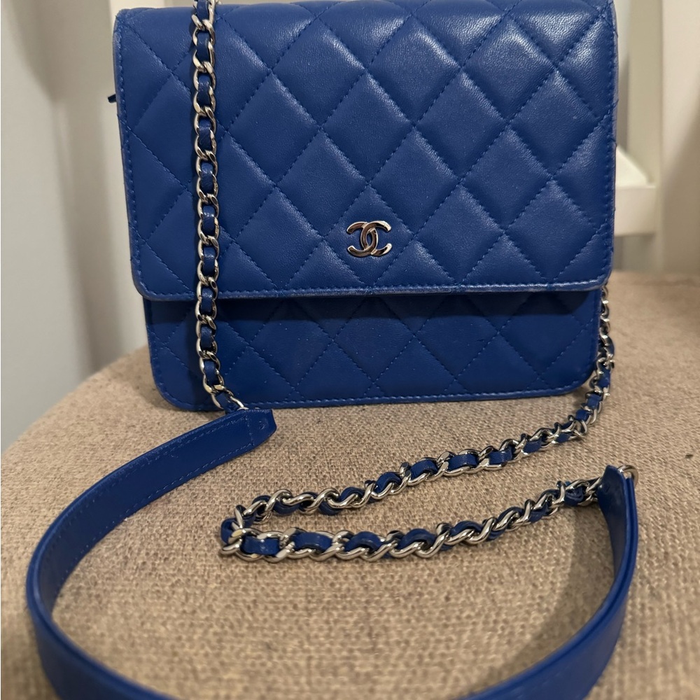 Chanel Quilted Square Wallet on Chain